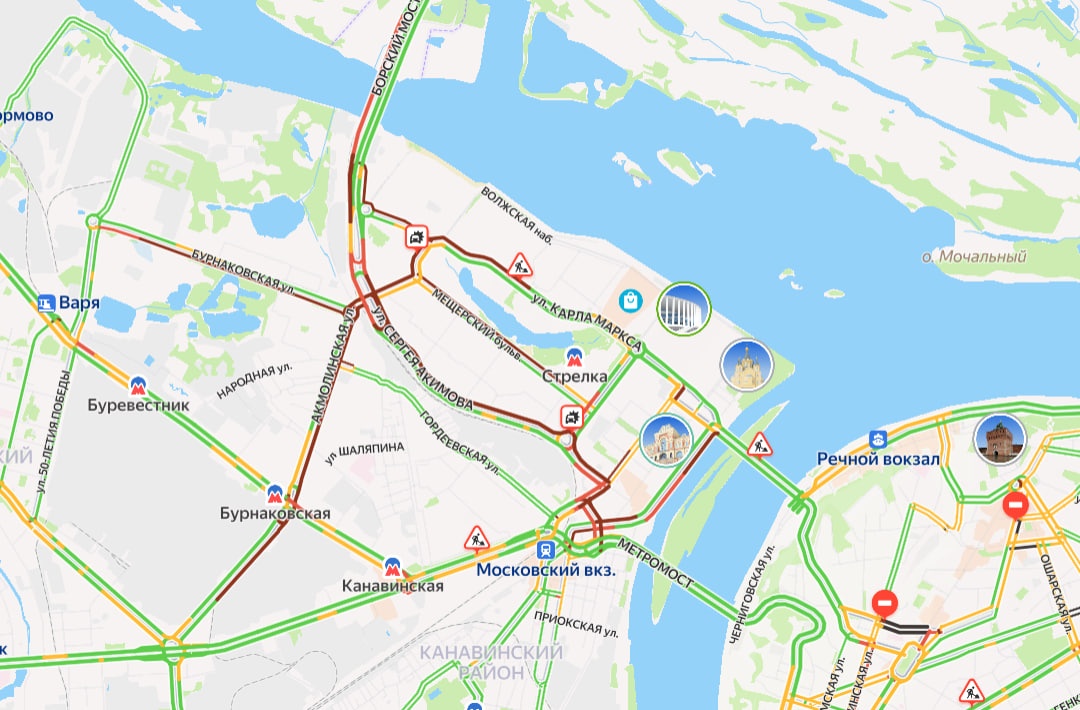 Нижегородцы встали в жутких пробках в Канавинском районе вечером 27 июня  - фото 1