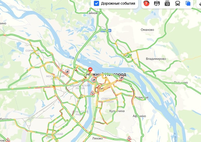 Пробки дзержинск богородск. Пробки Нижний Новгород сейчас.