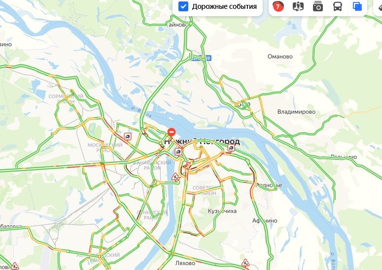 Серьезные пробки сковали Нижний Новгород вечером 2 ноября  - фото 1