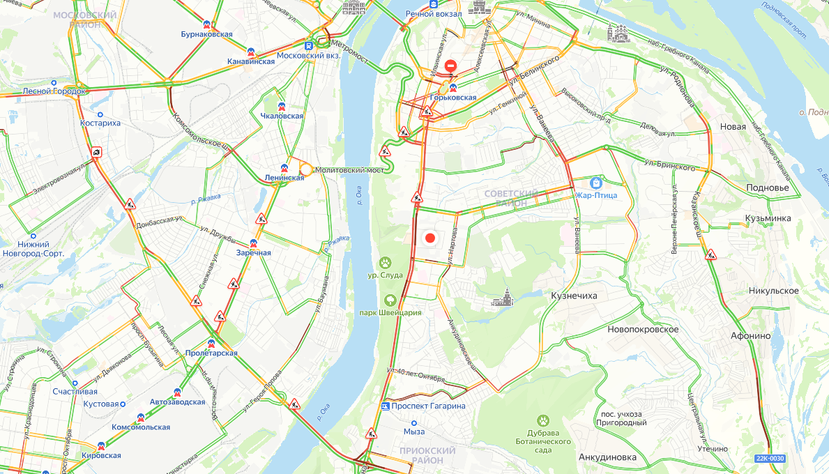 Весь проспект Гагарина стоит: нижегородцы опять застряли в адских пробках - фото 2