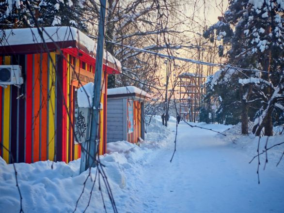 Аномальные морозы в Нижнем Новгороде: фоторепортаж из заснеженных парков - фото 39