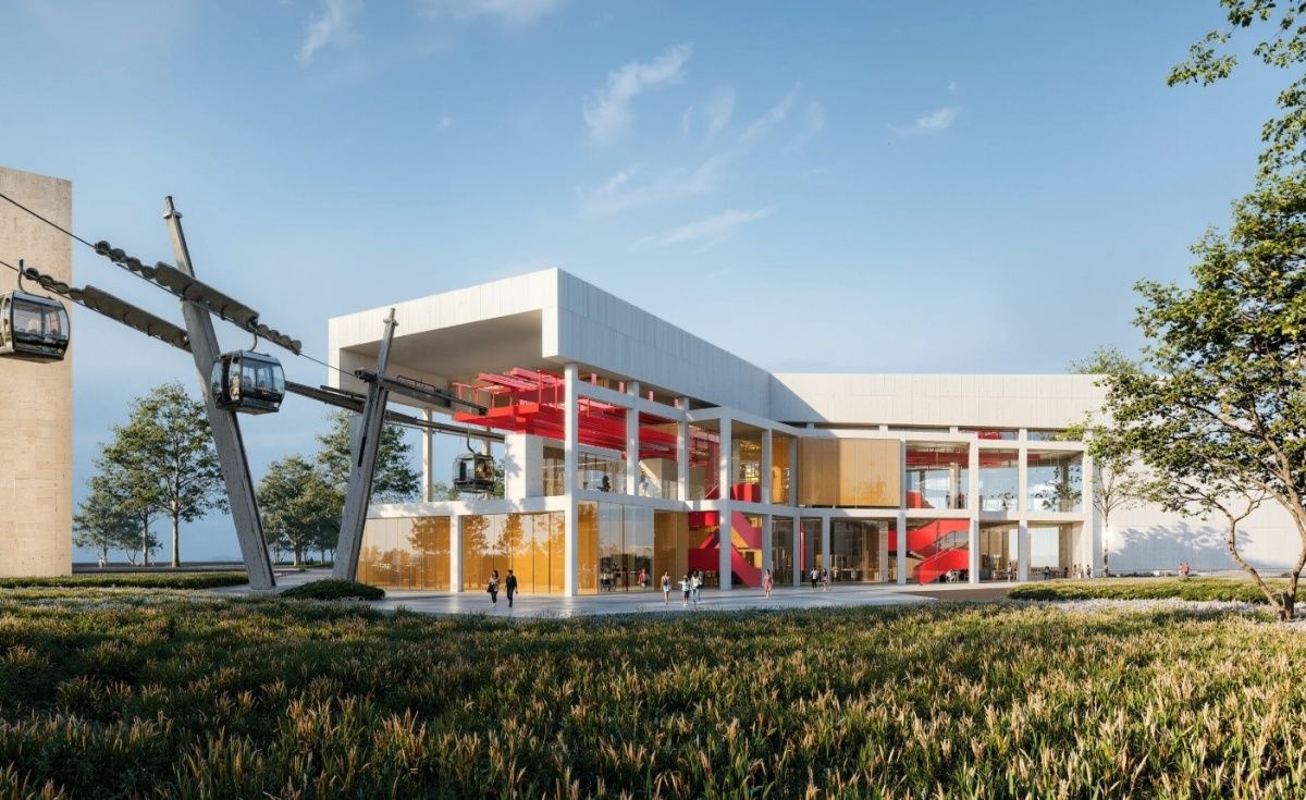 Нижегородцам рассказали, как идет строительство канатки у ТЦ &laquo;Океанис&raquo; - фото 1