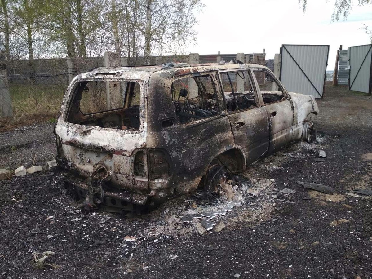 У начальника управления благоустройства Приокского района сгорел автомобиль - фото 1